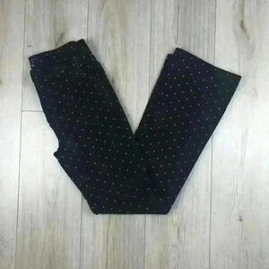 Tinsel Black Polka Dot Pants Size 28